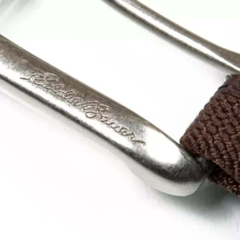 Rugged Leather Belt with Stretch Tab