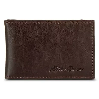 Signature Logo Leather Bifold with Money Clip Wallet