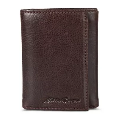 Signature Logo Leather Trifold Wallet