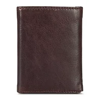 Signature Logo Leather Trifold Wallet