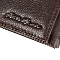 Signature Logo Leather Trifold Wallet