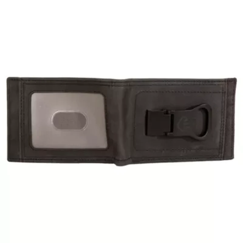 WOLVERINE Canvas and Leather Front Pocket Wallet