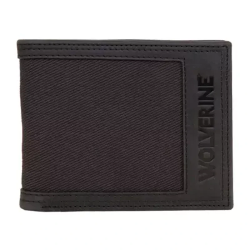 WOLVERINE Canvas and Leather Bifold Wallet