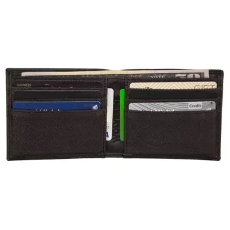 WOLVERINE Canvas and Leather Bifold Wallet