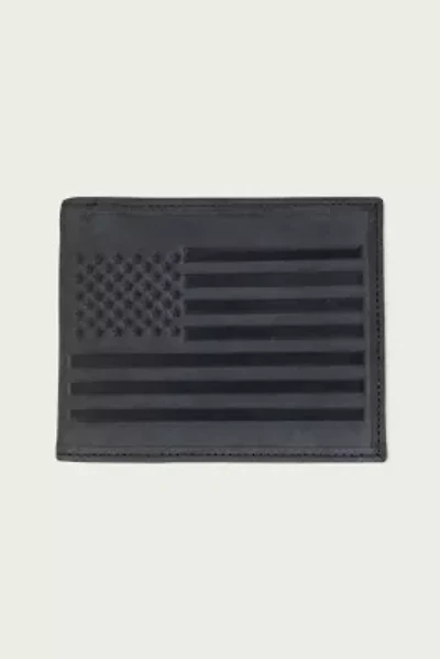 Flag Embossed Leather Bifold Wallet