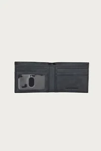 Flag Embossed Leather Bifold Wallet