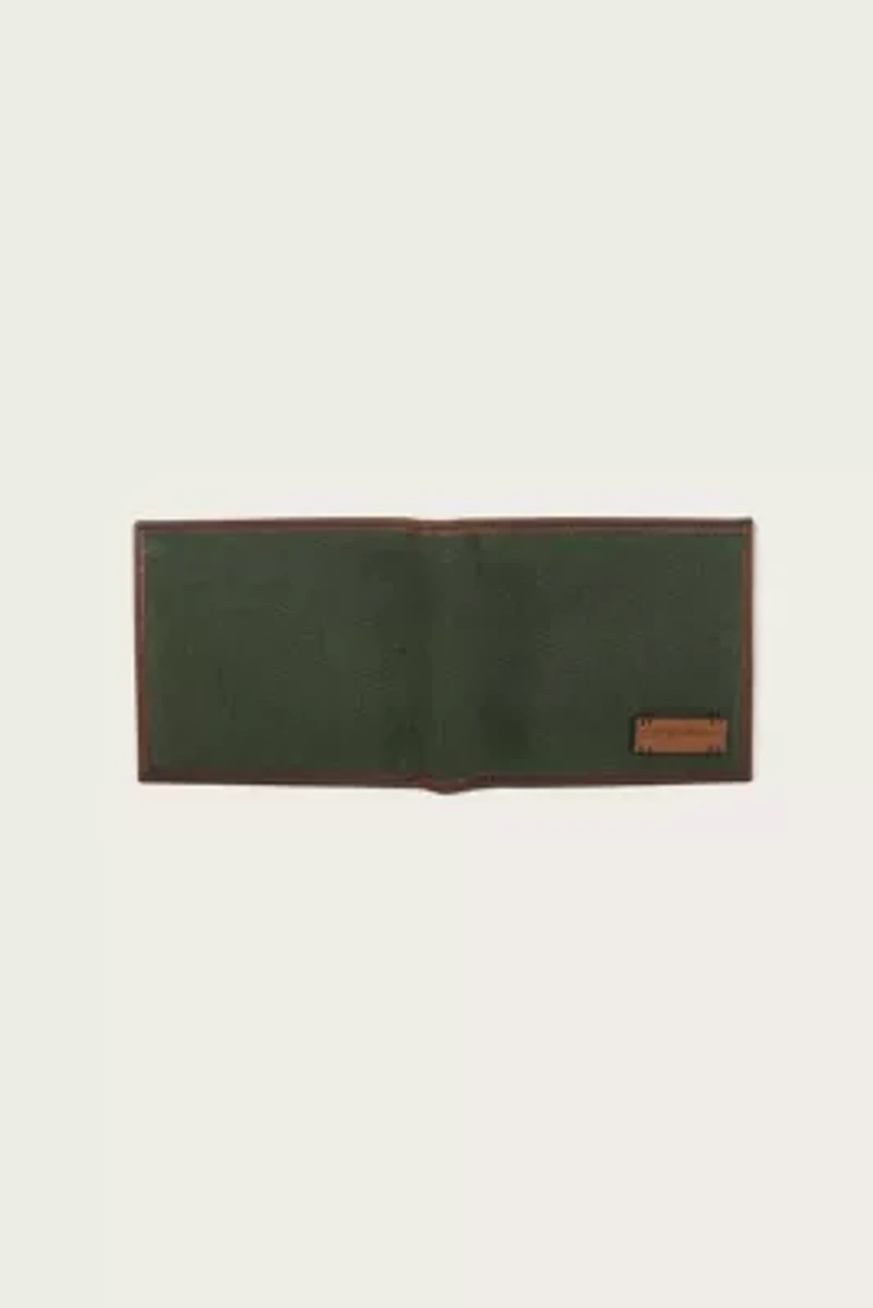 Canvas with Leather Trim Bifold Wallet