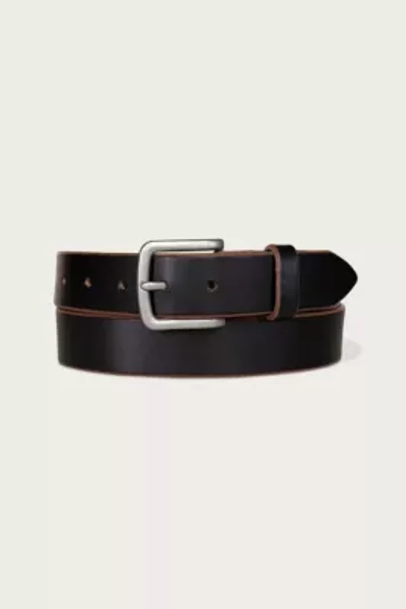 Raw Cut Edged Leather Jean Belt