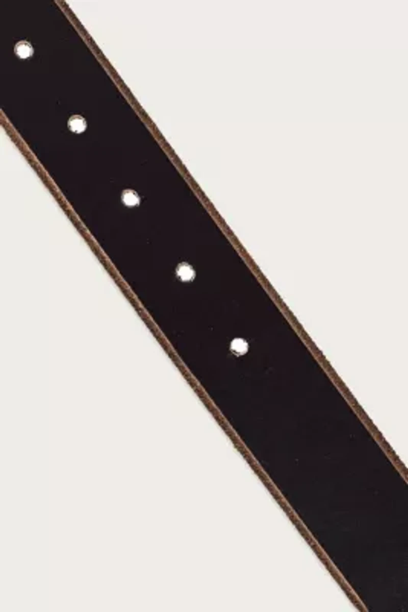 Raw Cut Edged Leather Jean Belt