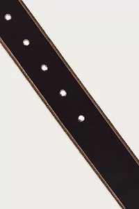 Raw Cut Edged Leather Jean Belt