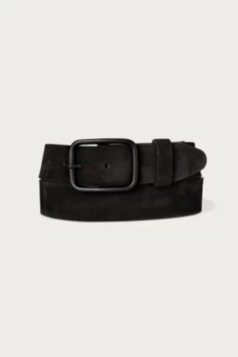 Distressed Suede Leather Belt