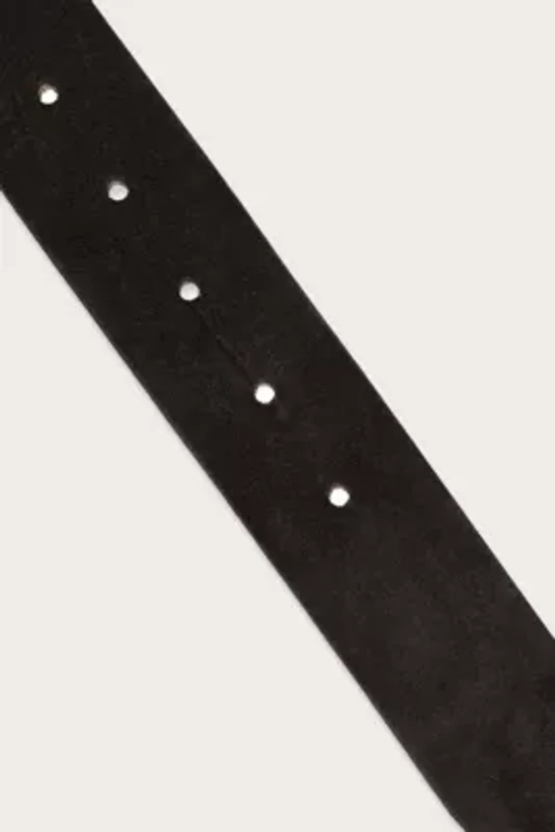 Distressed Suede Leather Belt