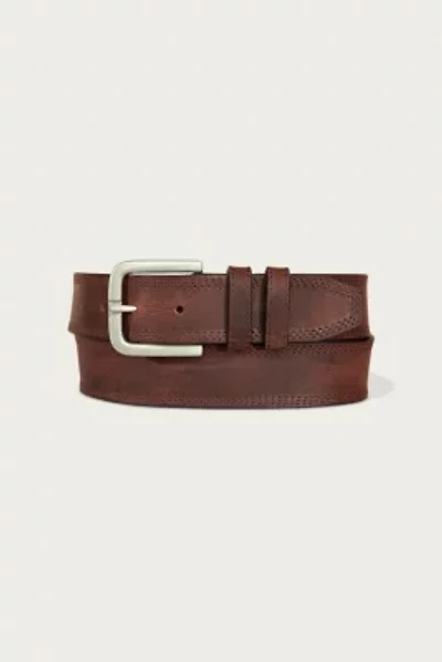 Triple Needle Stitched Leather Belt