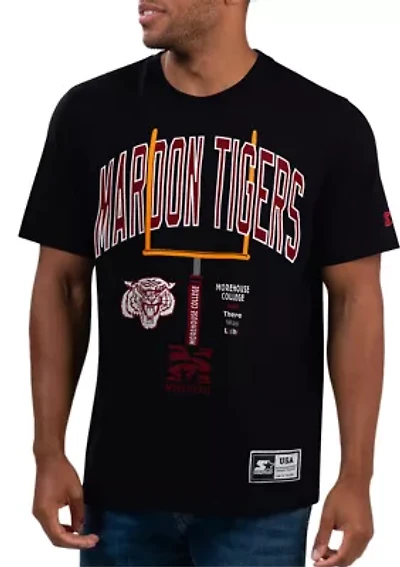 NCAA Morehouse Maroon Tigers Goalpost Graphic T-Shirt