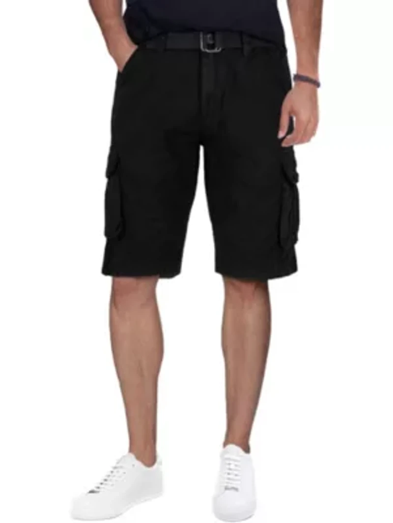 RAW X Men's Belted Relaxed Fit 12.5" Cargo Shorts