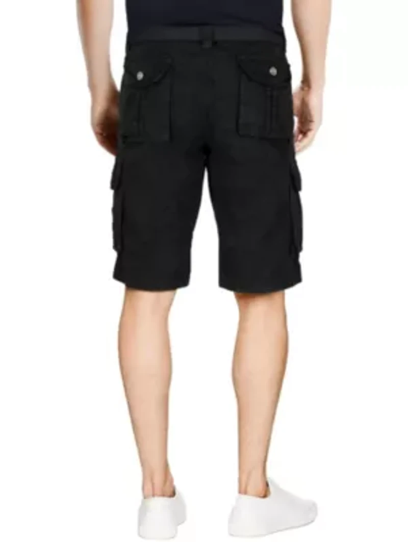 RAW X Men's Belted Relaxed Fit 12.5" Cargo Shorts