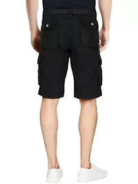 RAW X Men's Belted Relaxed Fit 12.5" Cargo Shorts