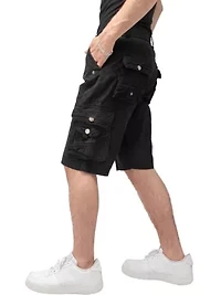 Men's Belted 12.5" Inseam Knee Length Cargo Shorts