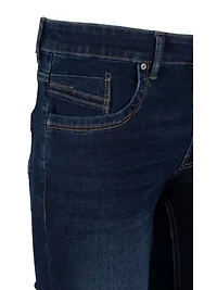 CULTURA Men's Slim Tapered Leg Stretch Jeans