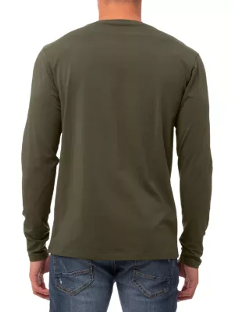 X RAY Men's Long Sleeve Crewneck T-Shirt