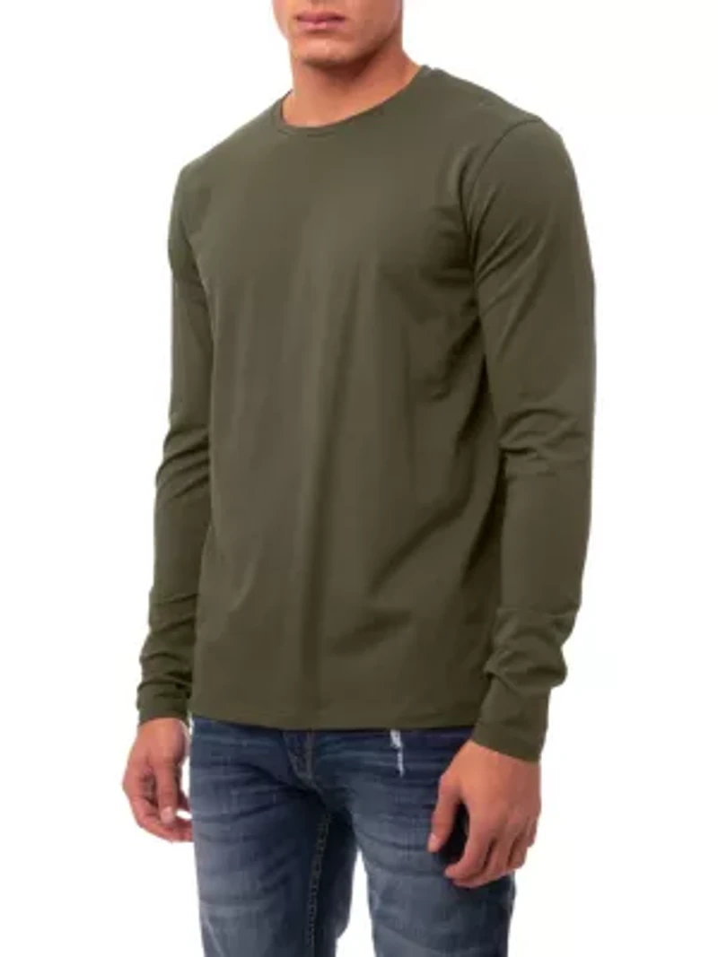 X RAY Men's Long Sleeve Crewneck T-Shirt