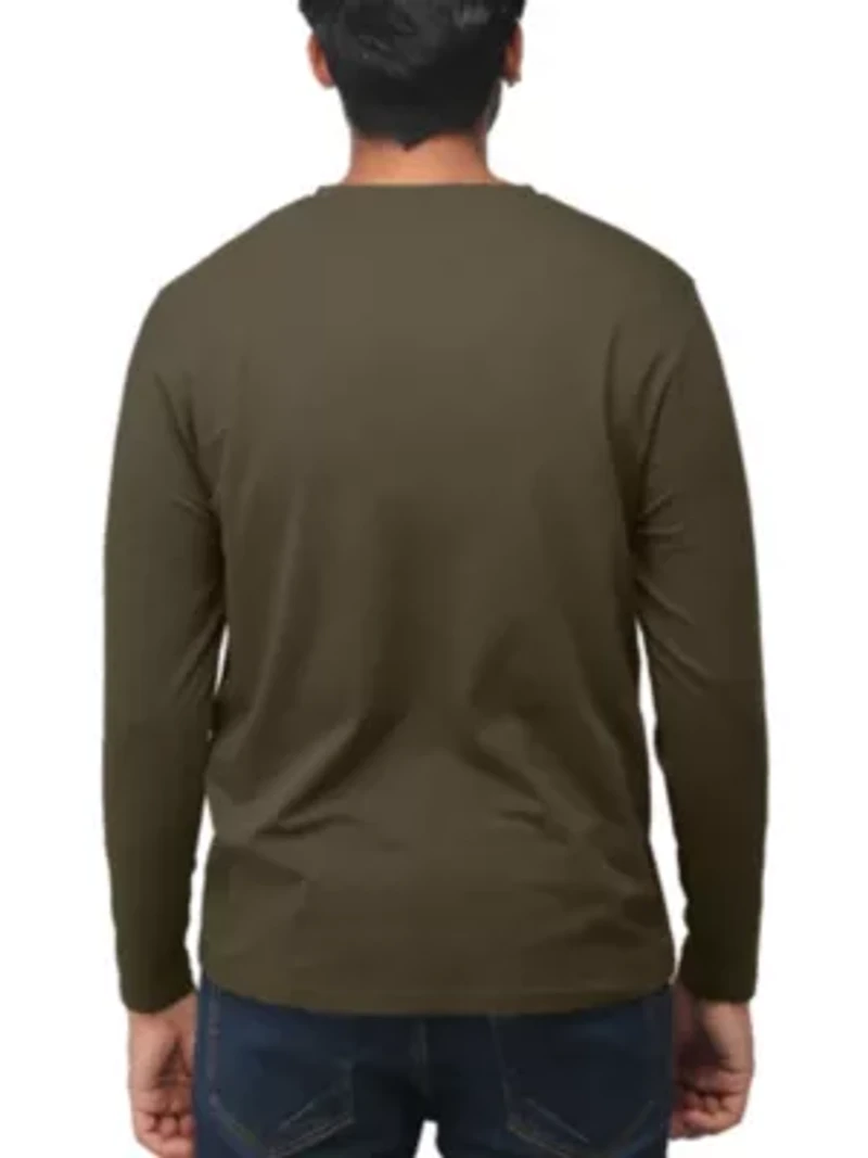 X RAY Men's Long Sleeve V-Neck T-Shirt