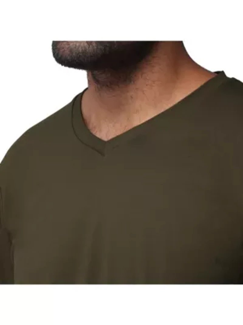 X RAY Men's Long Sleeve V-Neck T-Shirt