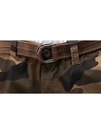 RAW X Men's Belted Classic Fit 12.5" Cargo Shorts