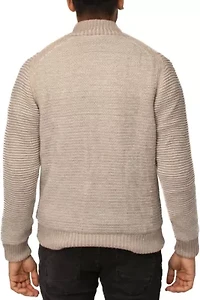 Men's Full-Zip High Neck Sweater Jacket