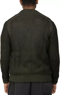 Men's Full-Zip High Neck Sweater Jacket