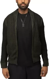Men's Full-Zip High Neck Sweater Jacket