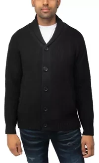 Big & Tall Shawl Collar Cardigan
