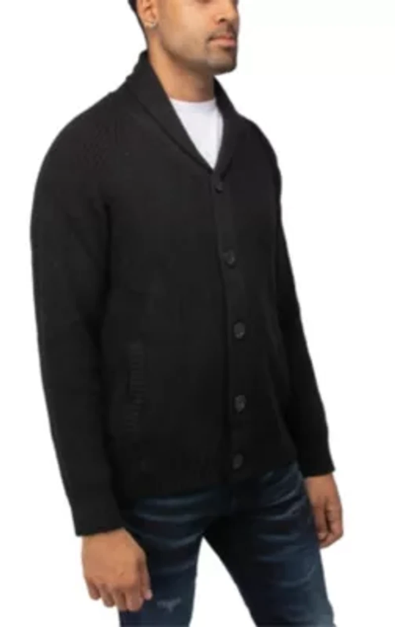 Big & Tall Shawl Collar Cardigan
