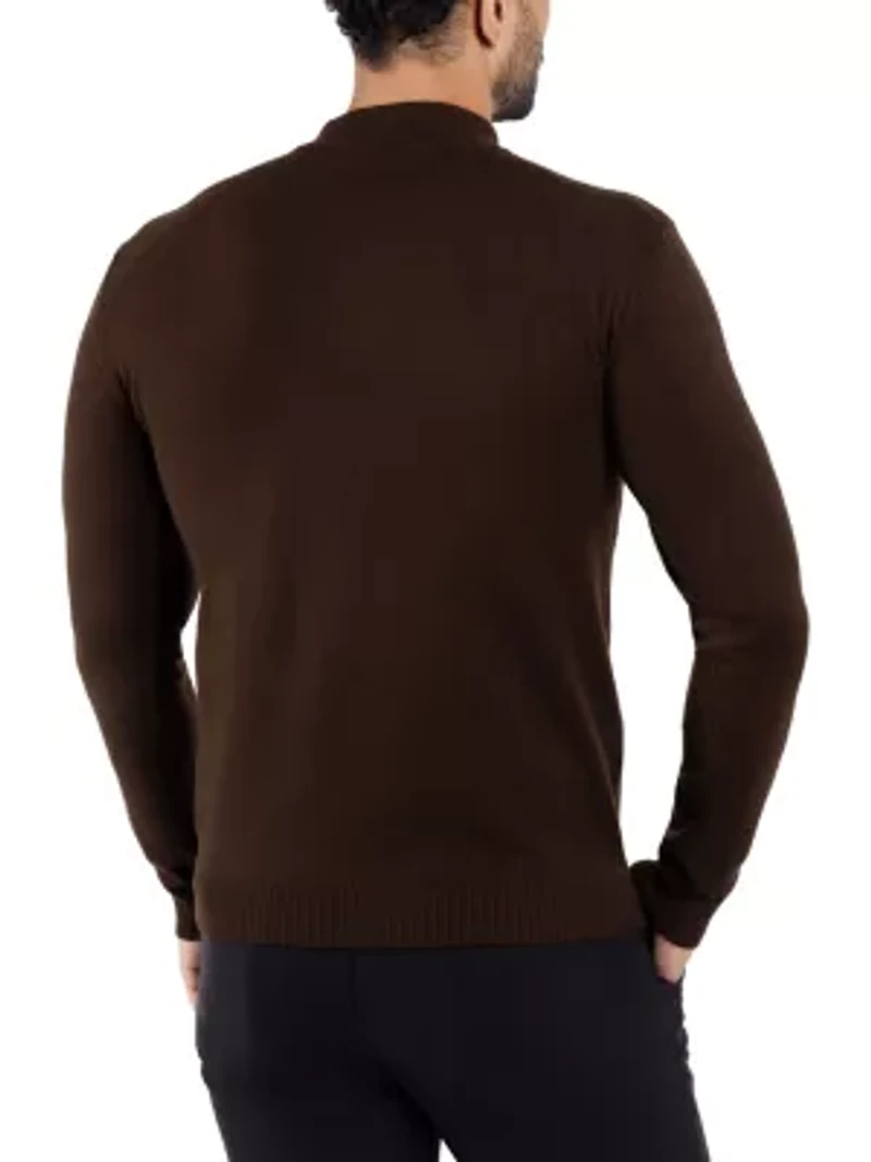 Big & Tall Mock Neck Sweater