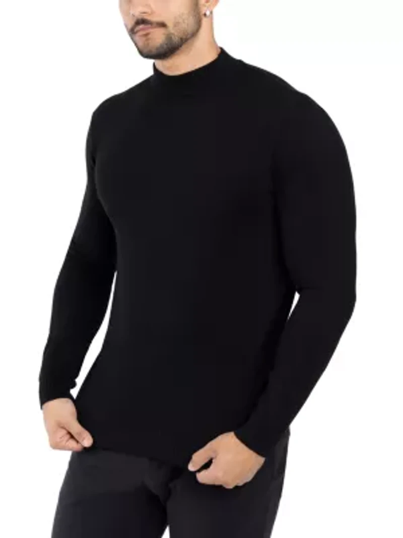 Men's Mock Neck Sweater