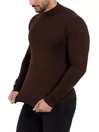 Big & Tall Mock Neck Sweater