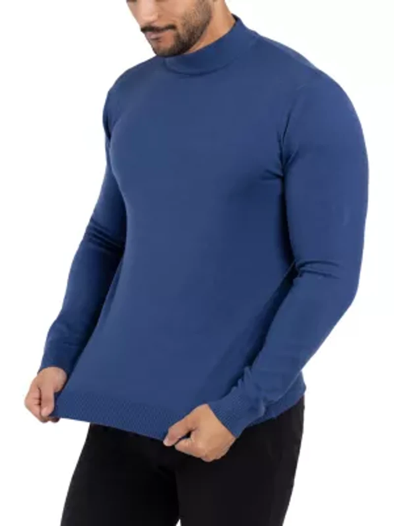 Big & Tall Mock Neck Sweater