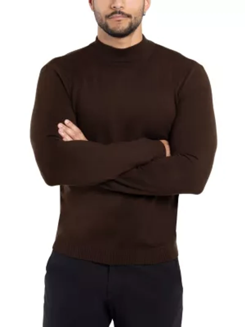 Big & Tall Mock Neck Sweater
