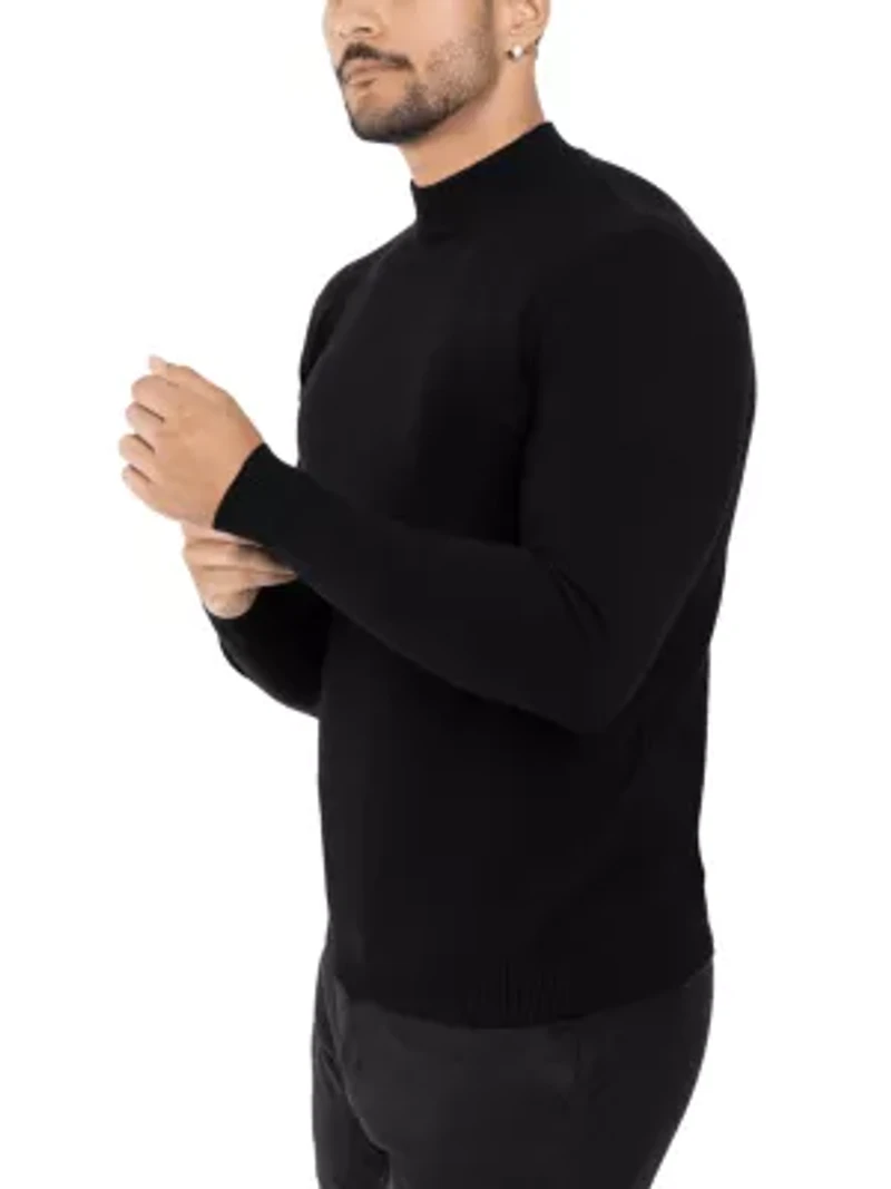 Men's Mock Neck Sweater