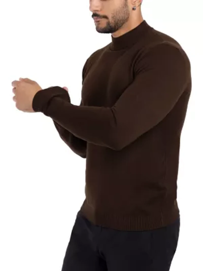 Big & Tall Mock Neck Sweater
