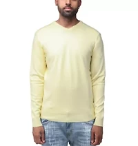 Big & Tall Basic Long Sleeve Mid-Weight V-Neck Sweater