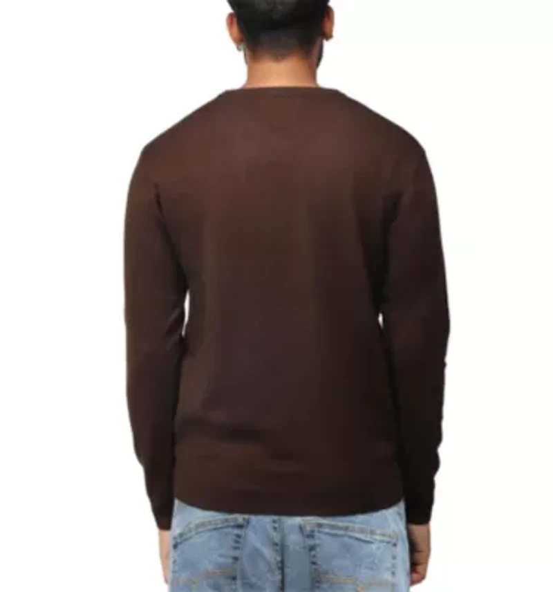 Big & Tall Basic Long Sleeve Mid-Weight V-Neck Sweater