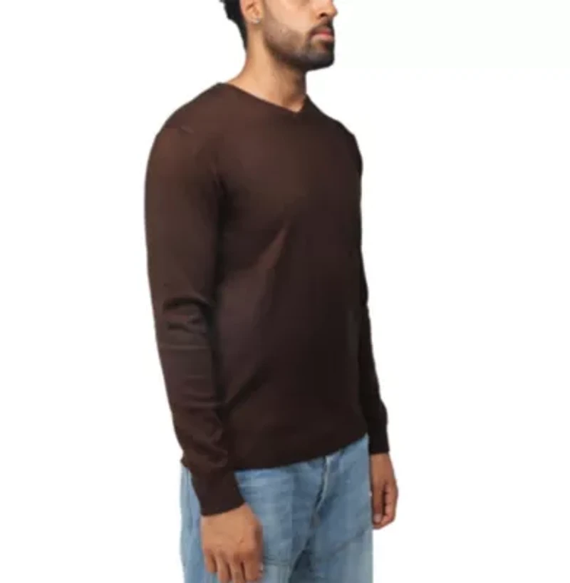 Big & Tall Basic Long Sleeve Mid-Weight V-Neck Sweater