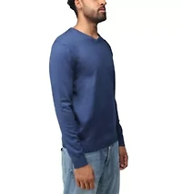 Big & Tall Basic Long Sleeve Mid-Weight V-Neck Sweater