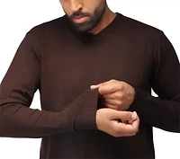 Big & Tall Basic Long Sleeve Mid-Weight V-Neck Sweater