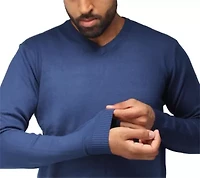 Big & Tall Basic Long Sleeve Mid-Weight V-Neck Sweater