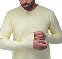 Big & Tall Basic Long Sleeve Mid-Weight V-Neck Sweater