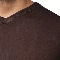 Big & Tall Basic Long Sleeve Mid-Weight V-Neck Sweater