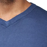 Big & Tall Basic Long Sleeve Mid-Weight V-Neck Sweater