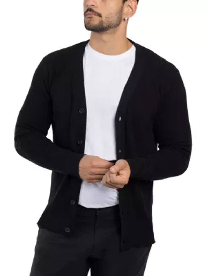 Men's Cotton Cardigan Sweater